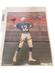 (6) Autographed Sports Photos; Staubach, Feller, Griese, Hockey