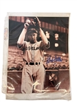 (6) Autographed Sports Photos; Staubach, Feller, Griese, Hockey