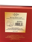 (4) Sets of Lenox Winter Greetings 5 Piece Place Settings and Bowl Original Box New Never Used