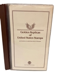 Golden Replicas of US Stamps 22kt Gold Plated in Album