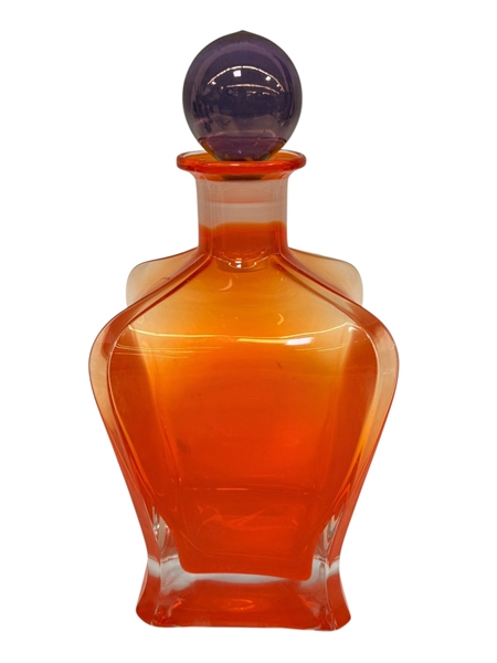Italian Art Glass Decanter "Cristalli di Michelangelo" by Cristalleria Toscana.