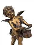 Pair Solid Brass Cherubs