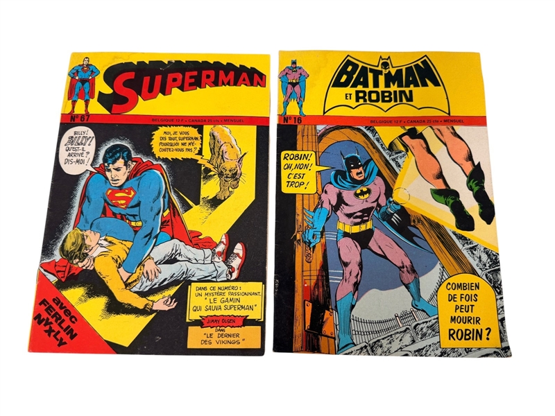 (2) Superman French Translation Comics From 1972