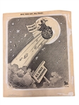 (4) Bruce Shanks Original Political Cartoon Satire Artwork and One Print