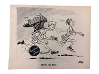 (5) Jack Ficklen, William Sandeson Original Political Cartoon Art 