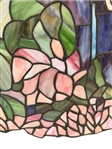 Hanging Large Tiffany Style Stained Glass Flowering Lamp Shade