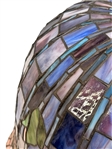 Hanging Large Tiffany Style Stained Glass Flowering Lamp Shade