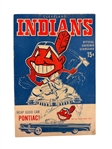 (2) 1950's Cleveland Indians Scorecards