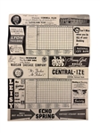 (2) 1950's Cleveland Indians Scorecards