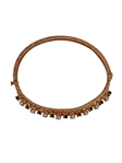 14k Gold Necklace, 14k Gold Cuff Bracelet with Seed Pearls, Emeralds