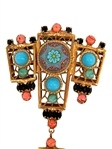 Juliana DeLizza & Elster Moroccan Matrix Brooch