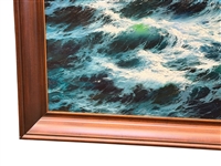 M.S. Park (Korea) Palatial Oil Painting on Canvas Ocean