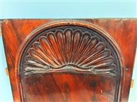 Antique Mahogany Cabinet Panel Scallop Design