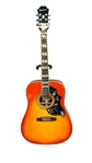 Epiphone Hummingbird Pro FC Acoustic Electric Guitar, Case & Accessories