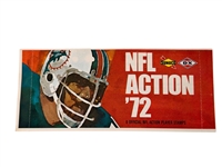 1972 (108) Pieces Sunoco NFL Football Stamps in Unopened Booklets