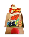 Vintage Stand-Up Cardboard Cutout Santa Claus Group