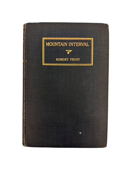 Robert Frost Autographed "Mountain Interval"