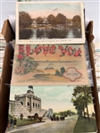 Group of 1000+ Border and Borderless Postcards US State and City Views