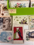 600-800 Border and Borderless Postcards Holiday, Pinups, Cartoon 