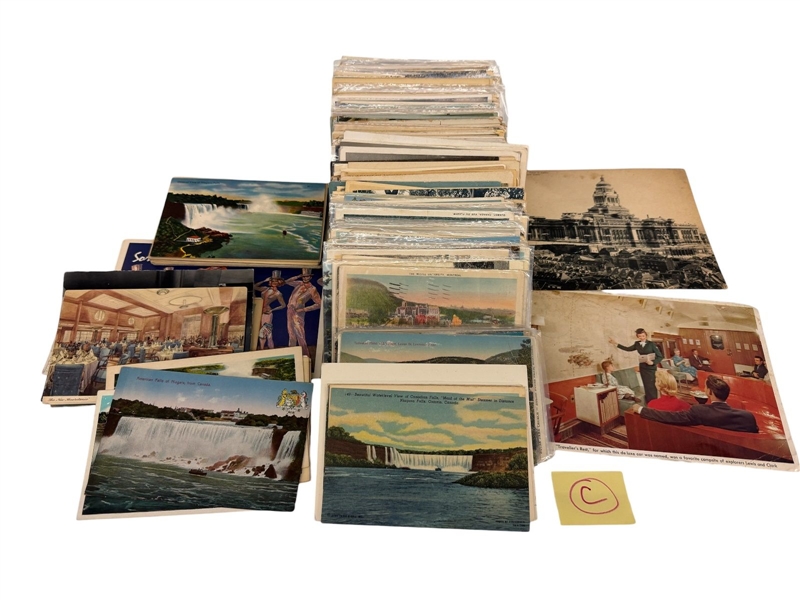 300+ Foreign Border and Borderless Postcards; Niagara Falls, More