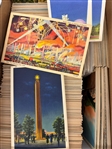 1500+ Linen US State Town and City View Postcards