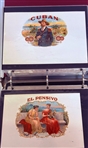 Calhouns Collector Society Lithograph Cigar Labels in Binder