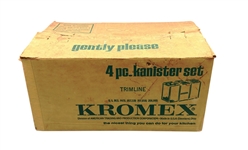Mid Century Modern Kromex 4 Pc. Kanister Set
