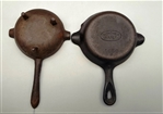 Pair Vintage Cast Iron Ashtrays