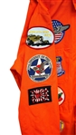 Orange Jump Suit with Military Patches