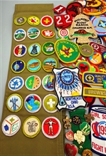 Group of BSA GSA Patches, Pins and Buttons