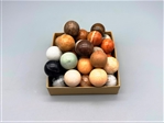 Group of (35) 1 Inch Decorative Polished Stone Round Balls